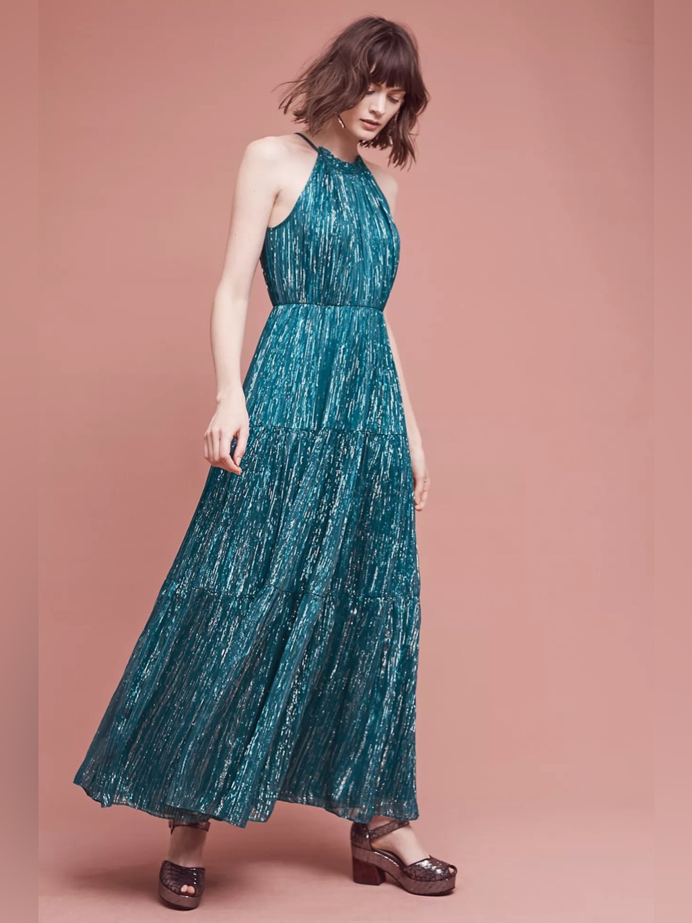 Celestial Halter Gown by Ranna Gill - Picture 2 of 10
